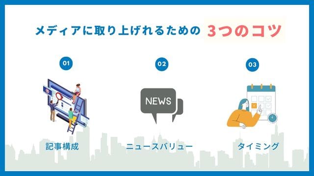 プレスリリース　メディア　コツ
